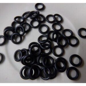 Black Rubber Rings fit Large Hole European Beads
